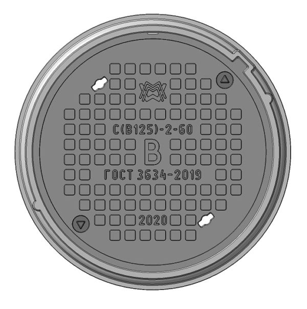 Люк средний С(В125)-В-2-60 1Т-5388.00.00