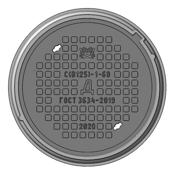 Люк средний С(В125)-Д-1-60 1Т-5388.00.00