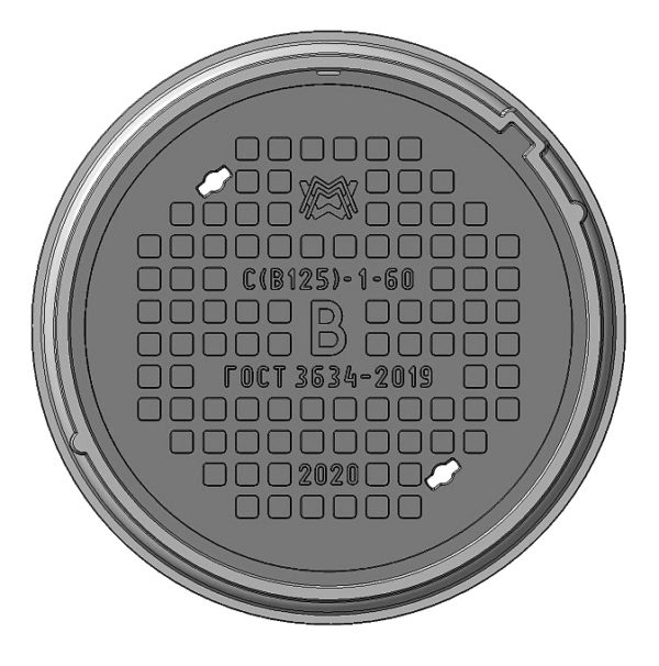 Люк средний С(В125)-В-1-60 1Т-5388.00.00-07