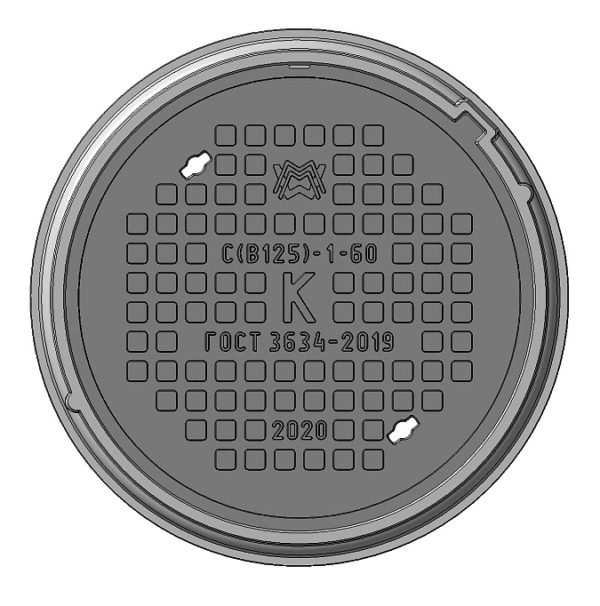 Люк средний С(В125)-К-1-60 1Т-5388.00.00-06