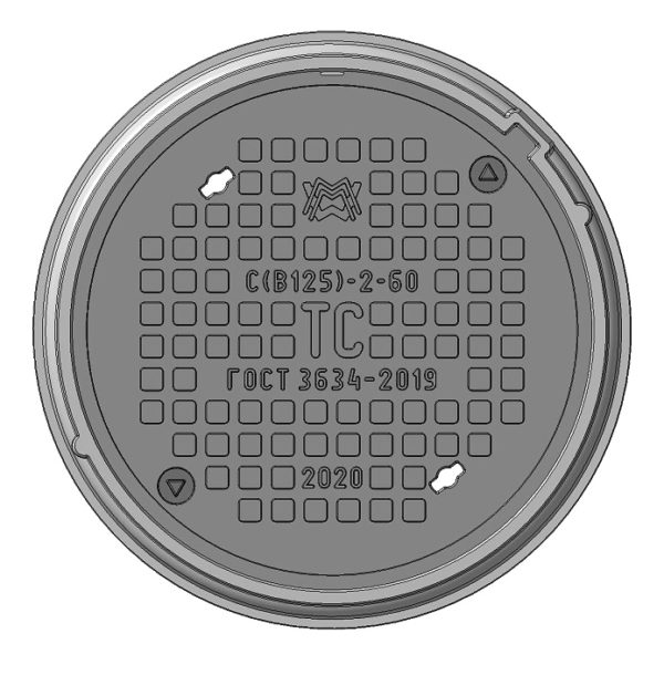 Люк средний С(В125)-ТС-2-60 1Т-5388.00.00